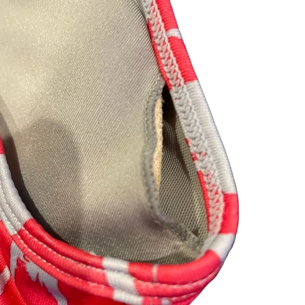Alo Pink and gray mesh Sport Yoga Animal Print Bra